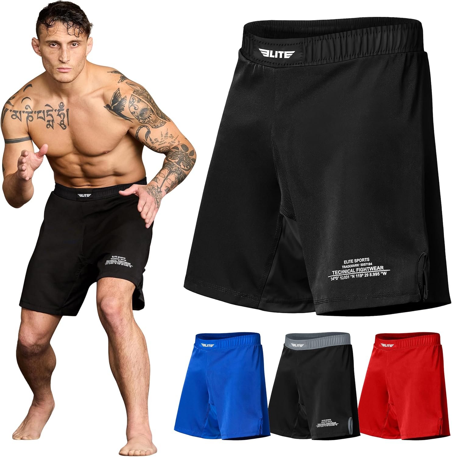 Elite Sports BJJ MMA Fight Shorts