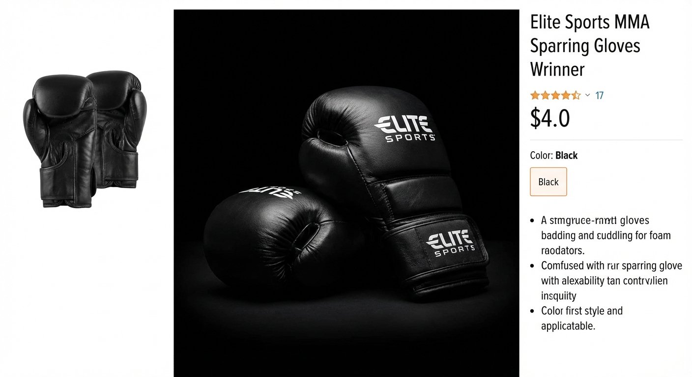 Elite Sports MMA Sparring Gloves
