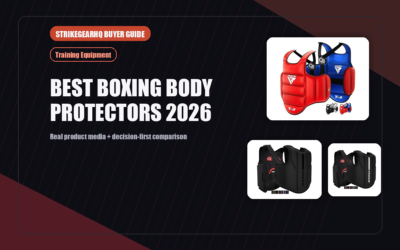 StrikeGearHQ real product featured banner for Best Boxing Body Protectors 2026