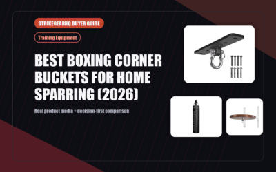 StrikeGearHQ real product featured banner for Best Boxing Corner Buckets for Home Sparring (2026)