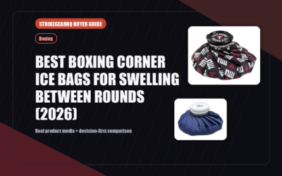 StrikeGearHQ real product featured banner for Best Boxing Corner Ice Bags for Swelling Between Rounds (2026)