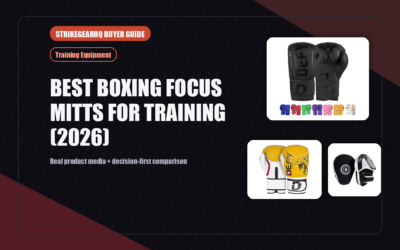 StrikeGearHQ real product featured banner for Best Boxing Focus Mitts for Training (2026)