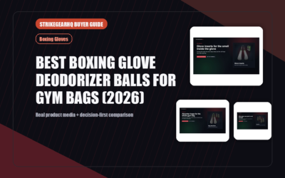 StrikeGearHQ real product featured banner for Best Boxing Glove Deodorizer Balls for Gym Bags (2026)