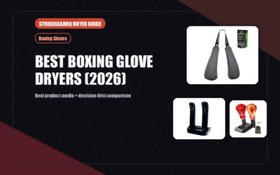 StrikeGearHQ real product featured banner for Best Boxing Glove Dryers (2026)