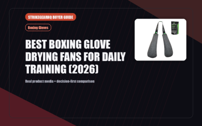 StrikeGearHQ real product featured banner for Best Boxing Glove Drying Fans for Daily Training (2026)
