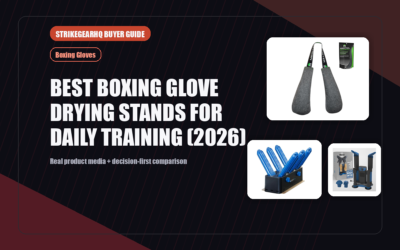 StrikeGearHQ real product featured banner for Best Boxing Glove Drying Stands for Daily Training (2026)