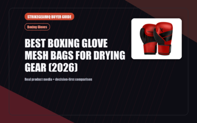 StrikeGearHQ real product featured banner for Best Boxing Glove Mesh Bags for Drying Gear (2026)