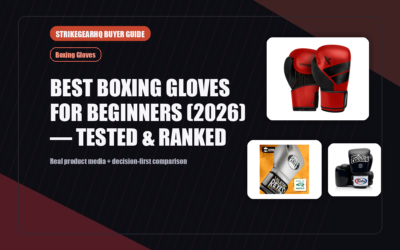 StrikeGearHQ real product featured banner for Best Boxing Gloves for Beginners (2026) — Tested & Ranked