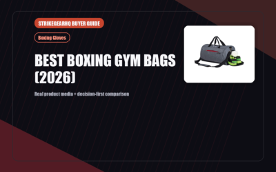 StrikeGearHQ real product featured banner for Best Boxing Gym Bags (2026)