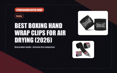 StrikeGearHQ real product featured banner for Best Boxing Hand Wrap Clips for Air Drying (2026)