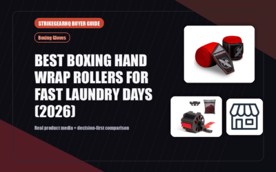 StrikeGearHQ real product featured banner for Best Boxing Hand Wrap Rollers for Fast Laundry Days (2026)