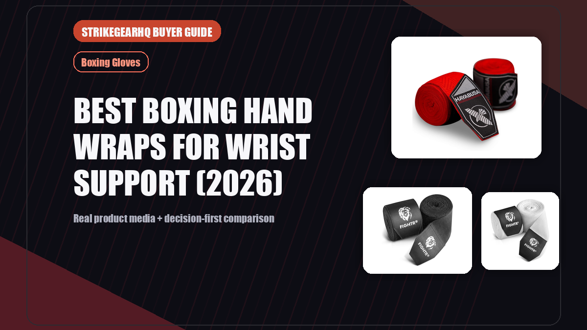 StrikeGearHQ real product featured banner for Best Boxing Hand Wraps for Wrist Support (2026)