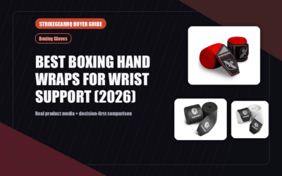 StrikeGearHQ real product featured banner for Best Boxing Hand Wraps for Wrist Support (2026)