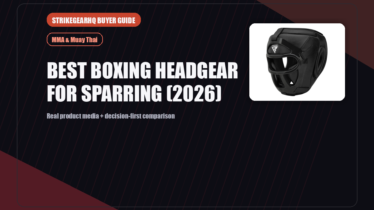 StrikeGearHQ real product featured banner for Best Boxing Headgear for Sparring (2026)