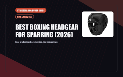 StrikeGearHQ real product featured banner for Best Boxing Headgear for Sparring (2026)