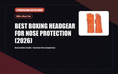 StrikeGearHQ real product featured banner for Best Boxing Headgear for Nose Protection (2026)