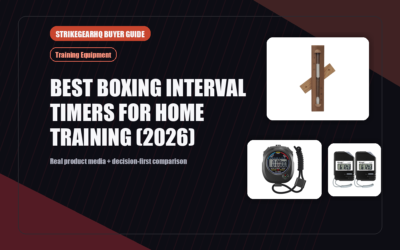 StrikeGearHQ real product featured banner for Best Boxing Interval Timers for Home Training (2026)