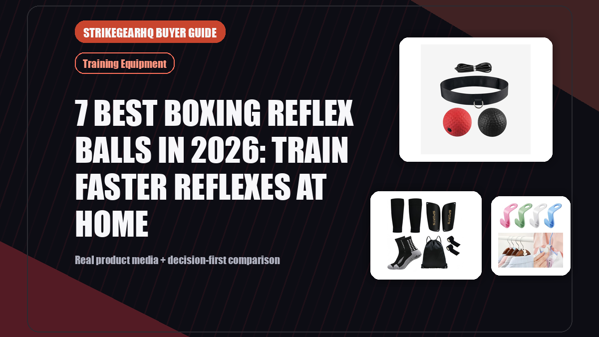 StrikeGearHQ real product featured banner for 7 Best Boxing Reflex Balls in 2026: Train Faster Reflexes at Home