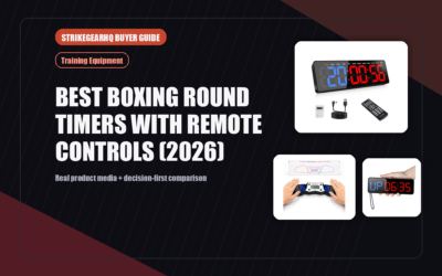 StrikeGearHQ real product featured banner for Best Boxing Round Timers with Remote Controls (2026)