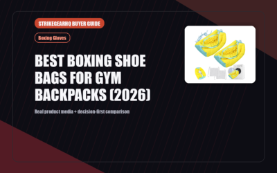StrikeGearHQ real product featured banner for Best Boxing Shoe Bags for Gym Backpacks (2026)