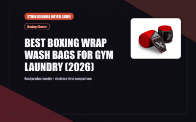 StrikeGearHQ real product featured banner for Best Boxing Wrap Wash Bags for Gym Laundry (2026)