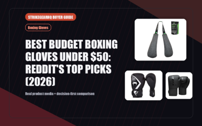 StrikeGearHQ real product featured banner for Best Budget Boxing Gloves Under $50: Reddit's Top Picks (2026)