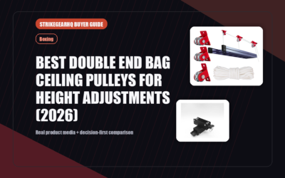 StrikeGearHQ real product featured banner for Best Double End Bag Ceiling Pulleys for Height Adjustments (2026)