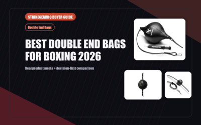 StrikeGearHQ real product featured banner for Best Double End Bags for Boxing 2026