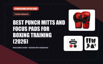 StrikeGearHQ real product featured banner for Best Punch Mitts and Focus Pads for Boxing Training (2026)