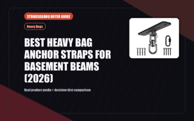 StrikeGearHQ real product featured banner for Best Heavy Bag Anchor Straps for Basement Beams (2026)