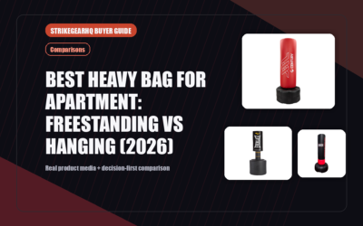 StrikeGearHQ real product featured banner for Best Heavy Bag for Apartment: Freestanding vs Hanging (2026)