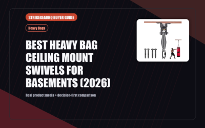 StrikeGearHQ real product featured banner for Best Heavy Bag Ceiling Mount Swivels for Basements (2026)