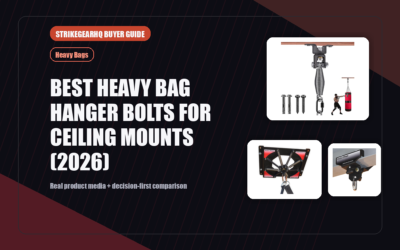 StrikeGearHQ real product featured banner for Best Heavy Bag Hanger Bolts for Ceiling Mounts (2026)