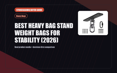 StrikeGearHQ real product featured banner for Best Heavy Bag Stand Weight Bags for Stability (2026)