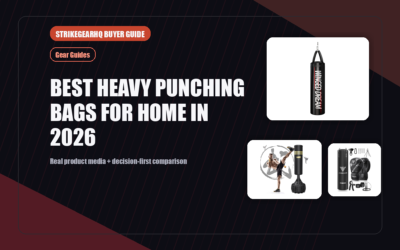 StrikeGearHQ real product featured banner for Best Heavy Punching Bags for Home in 2026