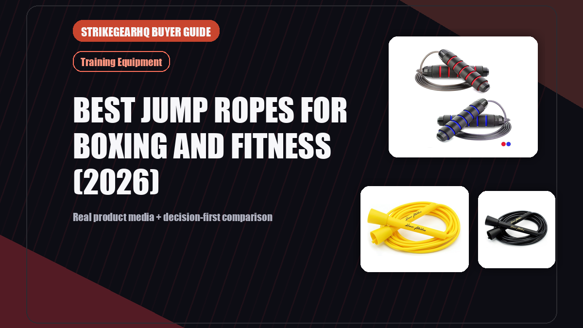 StrikeGearHQ real product featured banner for Best Jump Ropes for Boxing and Fitness (2026)