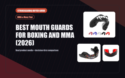 StrikeGearHQ real product featured banner for Best Mouth Guards for Boxing and MMA (2026)