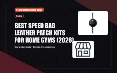 StrikeGearHQ real product featured banner for Best Speed Bag Leather Patch Kits for Home Gyms (2026)