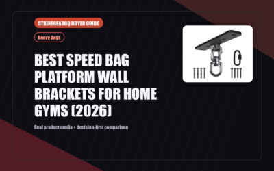 StrikeGearHQ real product featured banner for Best Speed Bag Platform Wall Brackets for Home Gyms (2026)