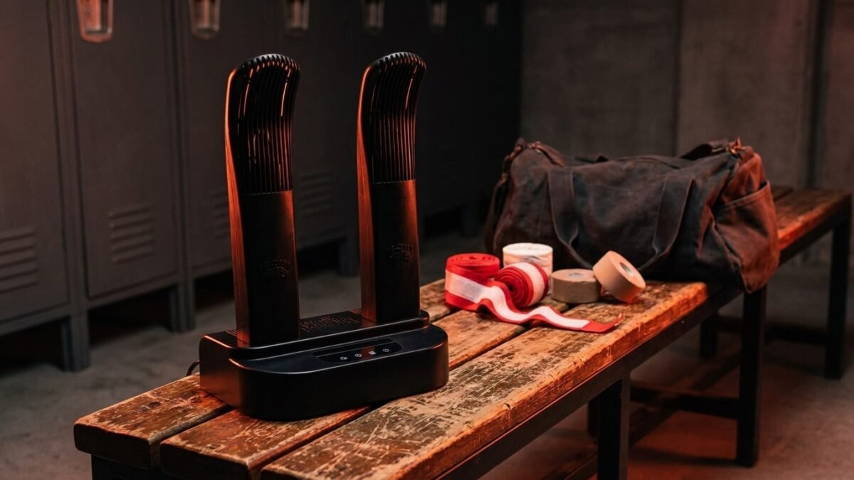 StrikeGearHQ realistic product-source feature image for Best Boxing Glove Drying Stands for Daily Training (2026)