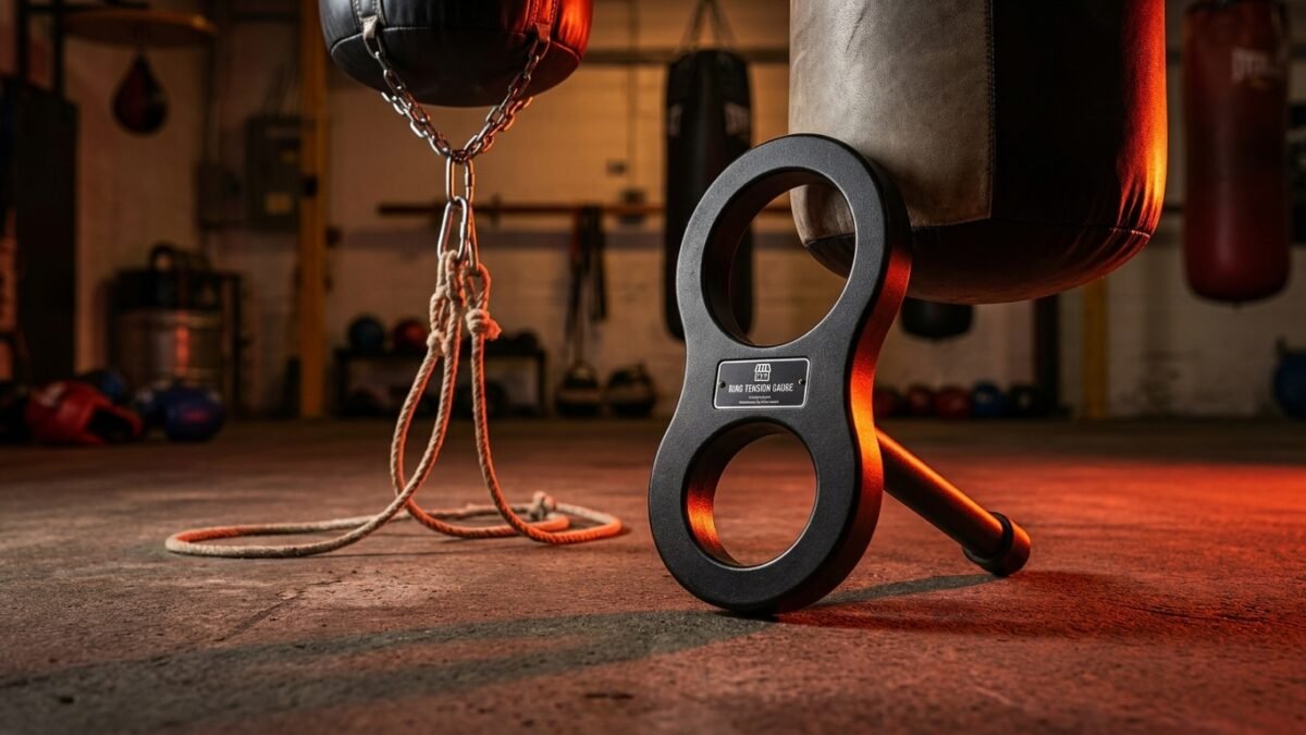 StrikeGearHQ realistic product-source feature image for Best Boxing Rope Tension Gauges for Ceiling Mounts (2026)