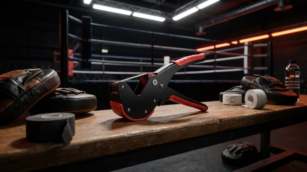 StrikeGearHQ realistic product-source feature image for Best Boxing Tape Cutters for Coaches and Corners (2026)