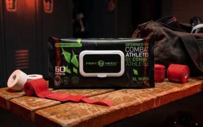 StrikeGearHQ realistic product-source feature image for Best Mitt Cleaning Wipes for Boxing and MMA Gyms (2026)