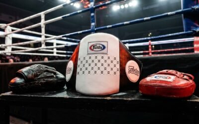 StrikeGearHQ realistic product-source feature image for Best Muay Thai Belly Pads for Coaches (2026)