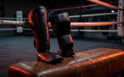 StrikeGearHQ realistic product-source feature image for Best Muay Thai Shin Guards for Heavy Sparring (2026)