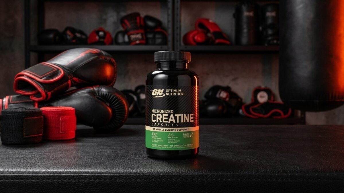 StrikeGearHQ realistic product-source feature image for Best Supplements for Boxing Training: Creatine vs Electrolytes vs Protein (2026)