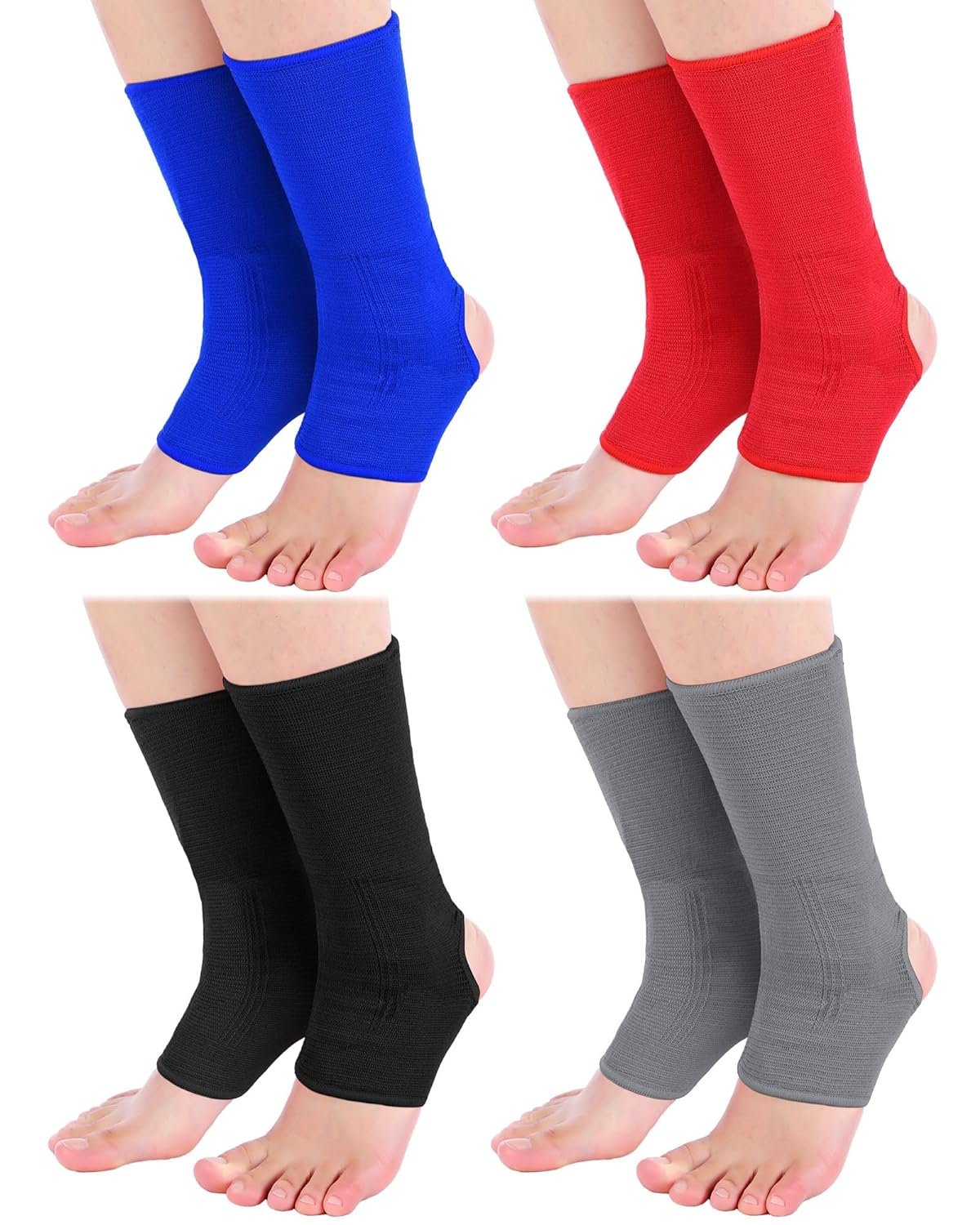 Handepo 4 Pair Muay Thai Ankle Wraps