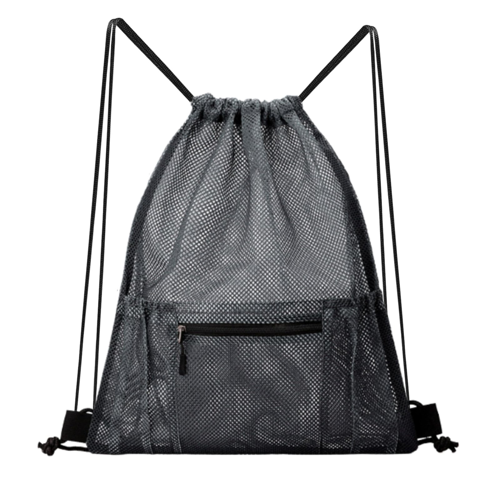 Burwayo Mesh Sports Drawstring Bag, Large Breathable Gym Sack for Boxing Gloves, Boxing Equipment, Shoes & Training Gear, Lightweight & Durable (Black) : Clothing, Shoes & Jewelry product image