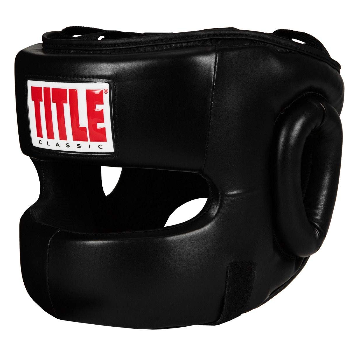 Title Classic Face Protector Headgear, Black, Adult product image
