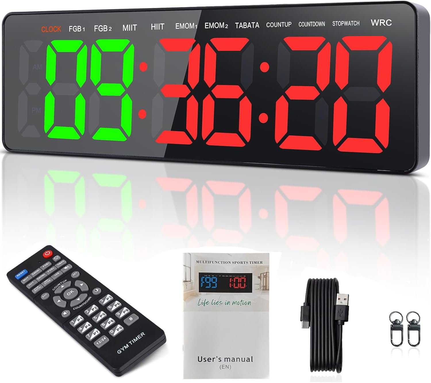 AnExer 16.5 inch Large LED Gym Timer